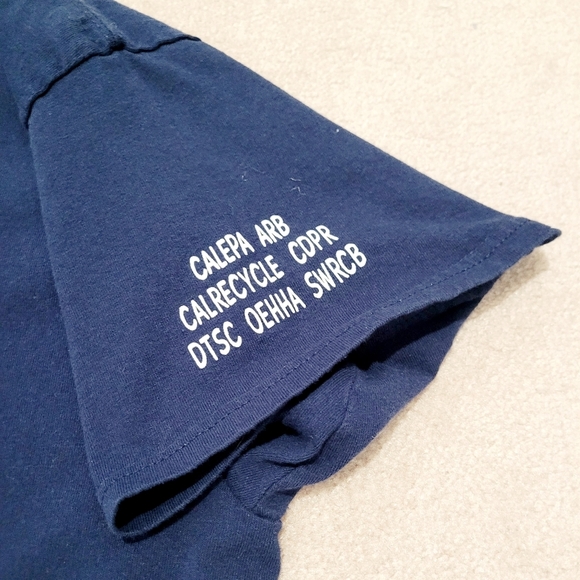 Gildan XL Celebrate Earth Day 50th Anniversary T-Shirt Blue Meerkat Frog Cotton - Picture 3 of 8